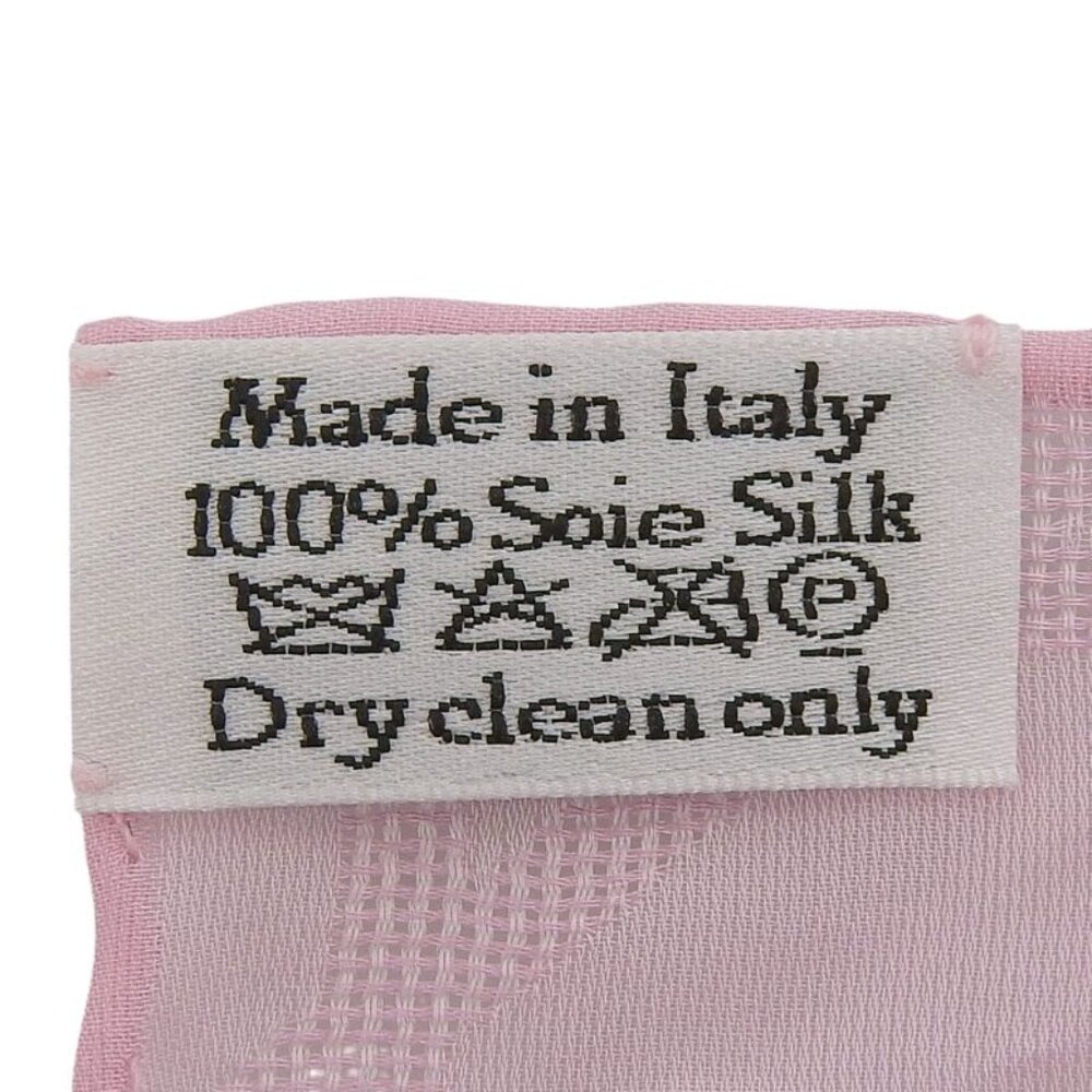 ★SOLD★ Dior 54 Nua304 100% Silk Cannage Pattern Muffler Shawl Pink 20070 cm - Picture 7 of 9